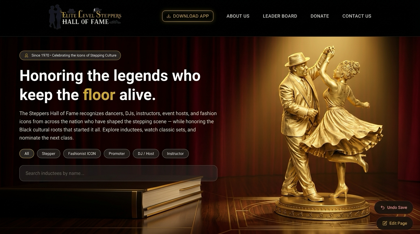 Hall of Fame Platform Live Demo